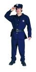 Policewoman costume includes jacket, pants, hat, badge &amp; belt.