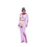 Deluxe Cleopatra costume includes white gown with shoulder drape, headpiece, collar &amp; belt.