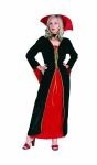 Renaissance Vampiress costume includes velvet dress with lace &amp; foamed collar.