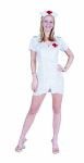 Nurse costume includes two way zippered nurse dress and the hat.  Fits upto size 10.