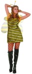 Ms Bumble Bee Adult Costume (Plus Size) - Includes velvet dress w/invisible zipper, shoulder straps, 24 wings and antenna. Also available in Adult Size: <a href="/MS-BUMBLE-BEE-COSTUME-Grp-123Z81402.aspx">Z81402</a>.