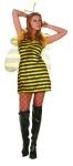 Ms Bumble Bee costume includes velvet dress w/invisible zipper, shoulder straps, 24 wings and antenna. Also available in Plus Size:&nbsp;<a href="/MS-BUMBLE-BEE-COSTUME-Grp-123Z81402-plus.aspx">Z81402-plus</a>.