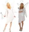 Angel Of Innocence costume includes dress with tie cord, wand and marabou halo. Wings not included.