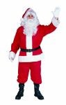 Santa Suit - Plush costume - Made of red velvet with long hair, white rich plush.  Hat, jacket, pants, belt &amp; boot tops.