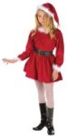 Child Santa Helper Costume includes dress, hat and belt.