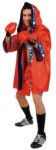 U.S.Champion Costume includes hooded robe, shorts and boxing gloves.