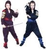 Dragon Ninja costume includes hooded top shirt, foamed shoulder pad and belt, pants with straps.