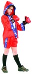 Champion Boy costume includes top, shorts, robe with hood &amp; boxing gloves.