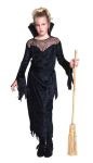 Enchanting Witch costume includes velvet dress with collar &amp; sash.