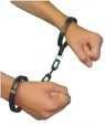 Wrist Shackles - Plastic wrist shackles that easily slip over your wrist and plastic attached.