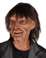Mr. Living dead mask - Zombie style, high cheek bone, sunken eyes, latex mask with hair attached.