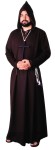 Heavy cloth robe with hood. Very nice quality at a reasonable price. Available in two colors. One size (Cross not included).