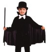 Child Cape - Our best value in an inexpensive childrens cape. Fits to hip length on adults. 26" long black polyester cape. One size.