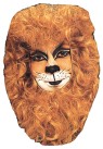 Lion Face Mask - Headpiece surrounds the face. Makeup is not included.  