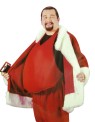 Santa Belly - Lightweight, made of polycotton blend, slips over the head and ties in the back. Convenient pocket in front for easy use.