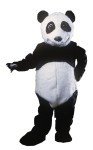 Panda Bear Adult Costume - Black and white acrylic faux fur jumpsuit with matching mitts, feet, and oversized head. One size fits most adults.