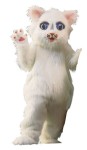 Snowball Kitty Mascot Adult Costume - Super Deluxe Rental Quality