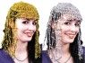 Egyptian Headpiece (Gold or Silver) - Lovely beads in bang-style hair do, with longer strands touching shoulders. A truly Egyptian look.