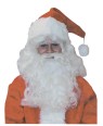 Deluxe Santa Wig &amp; Beard - This professional wig has natural color, is made of Synthetic fiber, fully washable and is individually boxed.