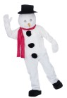 Snowman Mascot Adult Complete Costume - This frosty guy will cheer up all your winter festivals! Oversized mascot head, plush body, mitts, spats, and parade big feet.  