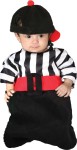 Foul Bunting Costume - Striped flannel referee style bunting with attached belt and matching hat.