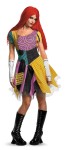 Sassy Sally Adult Costume - Sassy costume has patchwork dress, petticoat, glovettes and character wig.