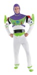 Buzz Lightyear Deluxe Adult Costume - Get ready to fly to infinity and beyond in this deluxe Buzz Lightyear costume. Includes jumpsuit, detachable character hood, jet pack, glowsticks and boot covers. 