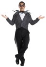 Jack Skellington Adult Costume - Its the Pumpkin King! Includes: Pinstriped jacket, ascot, and bat Bow Tie. Supply your own pants. Makeup and shoes not included. 100% polyester.