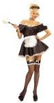 Fifi The French Maid Adult Costume - Now This Is A Head Turner! Includes: Ruffled headpiece, choker and dress with attached apron. One size fits most.