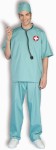 Surgical Scrubs Adult Costume - What Can I Do For You!? Includes: Hat, shirt and pants. One size fits most. Syringe, stethoscope, and shoes not included.