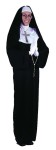 Lightweight black cossack includes dress with drape sleeves, 2 piece nun habit and gloves. Plus size (16-24).