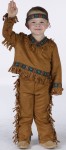 American Indian Boy Toddler Costume - Includes suede look fringed top and pants with ribbon trim and headband. For bigger child size see style FW131022. Adult Size FW131024. Adult Plus Size FW131025.