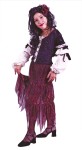 Rose Gypsy Child Costume - Includes: Flower Hairpiece, Front Vest, One Pc. Dress, Rainbow Rose Skirt, Peasant Sleeves, and Sleeve Ties. Also available in Adult Size:&nbsp;<a href="/GYPSY-ROSE-COSTUME-Grp-123FW5011.aspx">FW5011</a>.