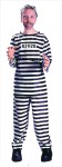 Jailbird Child Costume - Includes striped shirt with convict number, striped pants and convict hat ( only one custome).(Shackles not included).