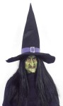 Giant Witch Hat - Foam Cloth. 21 tall with 17 wide wire rim. 