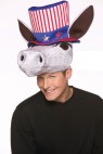 Patriot Donkey Hat - Plush donkey head with patriotic top hat attached. One size fits most.