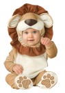Lovable Lion Todler Costume - Hood with ruffled mane and bodysuit with snaps for easy diaper change and skid resistant feet.