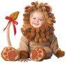Lil Lion Lil Characters Toddler Costume -&nbsp;This adorable little lion will rule the jungle one day. Lined zippered body suit, attached tail with bow, booties, hood with ears and plush mane. Jumpsuit has snap leg closure and slip-on skid resistant booties. Booties are for indoor use only.