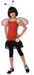 LoveBug Child Costume - Adorable polka dot dress with attached petti skirt, flower embellishment, wings and antennae headband.