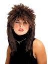 Spiked Top Wig - Punkish style, Rock Star wig. Spiked top with shoulder length body, synthetic fiber wig. Made to fit all ages from preteens, to every adult size. Available in various colors.