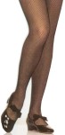 A pair of Black fishnet tights for children.