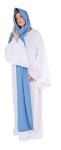 Full length, long sleeve tunic with shoulder scarf. One size fits most adults 6-14.