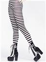 Striped tights to go with every costume. Polyester, nylon. One size fits most.